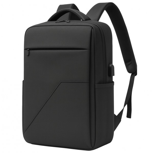 Promosyon Sırt Çantası USB li Siyah