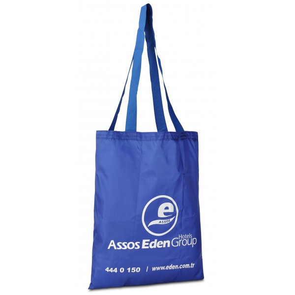 Paraşüt kumaş katlanır baskılı çanta