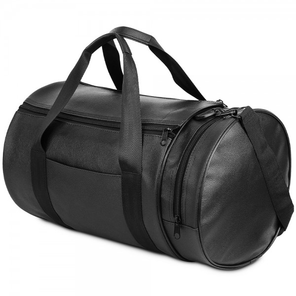 Promosyon spor çantası suni deri siyah Promosyon spor çantası suni deri siyah