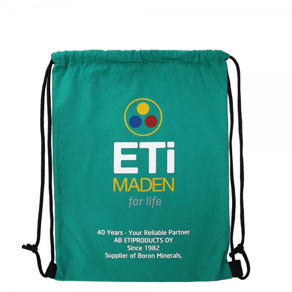 İpli Bez Kumaş Sırt Çantası 